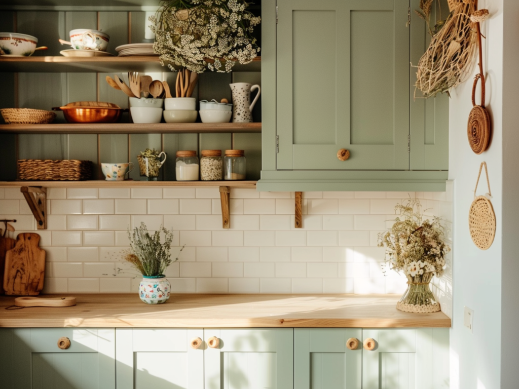 10 inspiracji na renowację szafek kuchennych w stylu boho