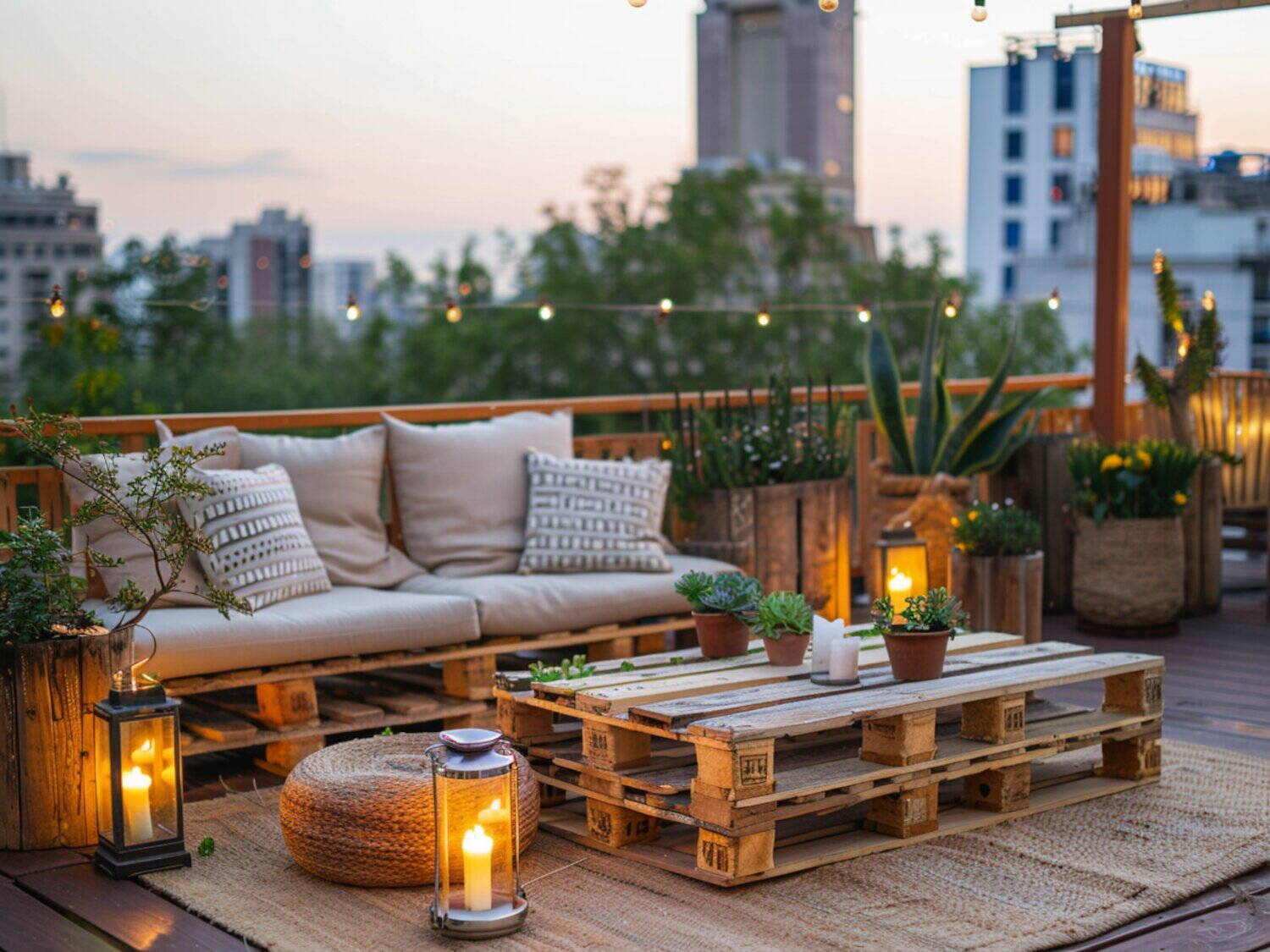 10 inspiracji na urządzenie tarasu z meblami w stylu eco-friendly.