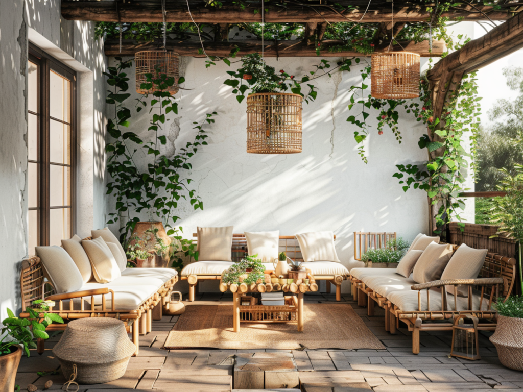10 inspiracji na urządzenie tarasu z meblami w stylu eco-friendly