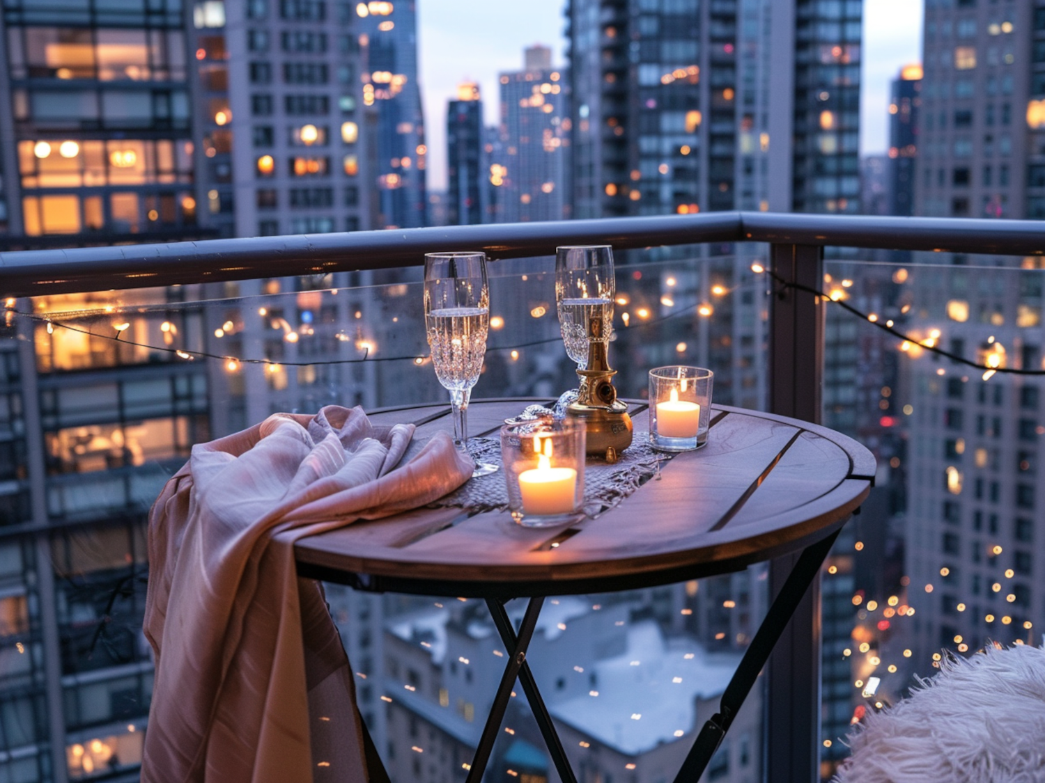 Jak urządzić balkon w stylu glamour z meblami z materiałów odnawialnych