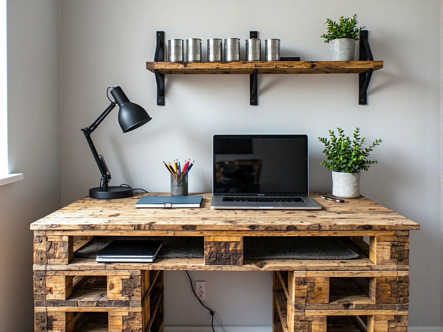 Ekologiczna komoda z recyklingu nadająca unikalny charakter zrównoważonemu wnętrzu.