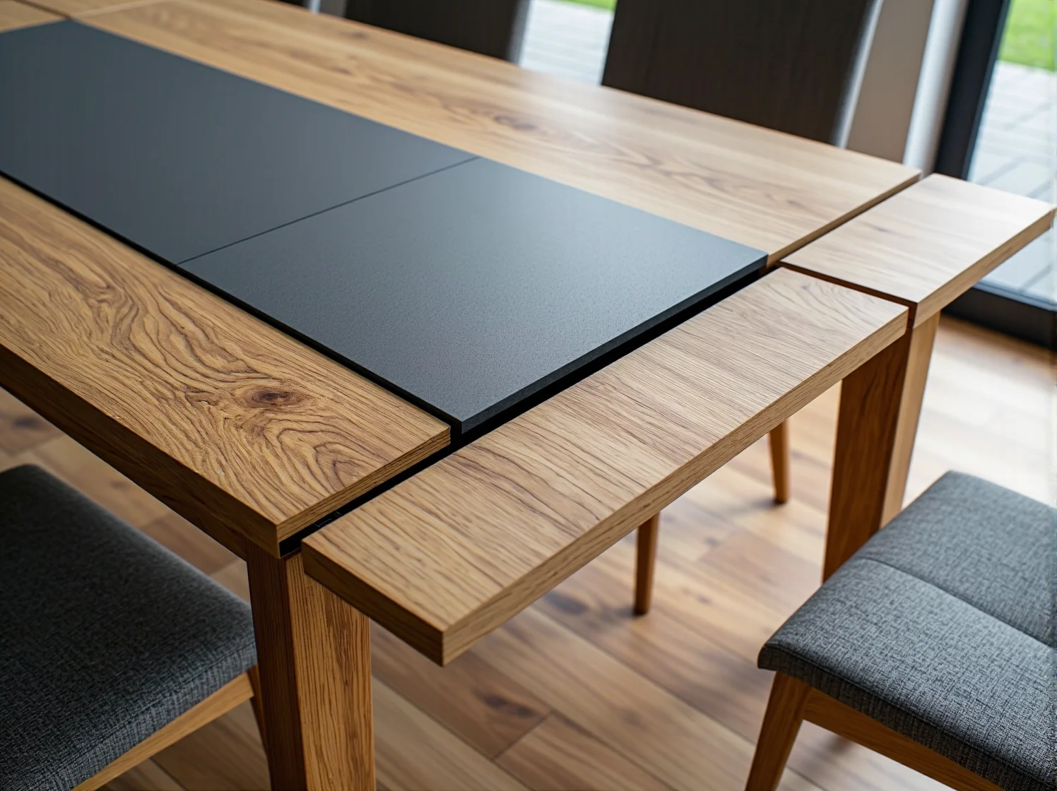 Elegancki stół jadalniany łączący doskonały design z nowoczesną technologią.