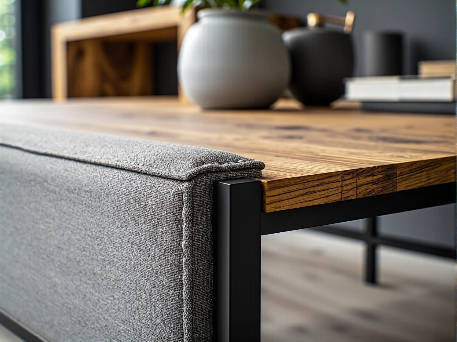 Konserwacja mebli ogrodowych w zgodzie z naturą. Drewniany stół olejowany naturalnym preparatem.