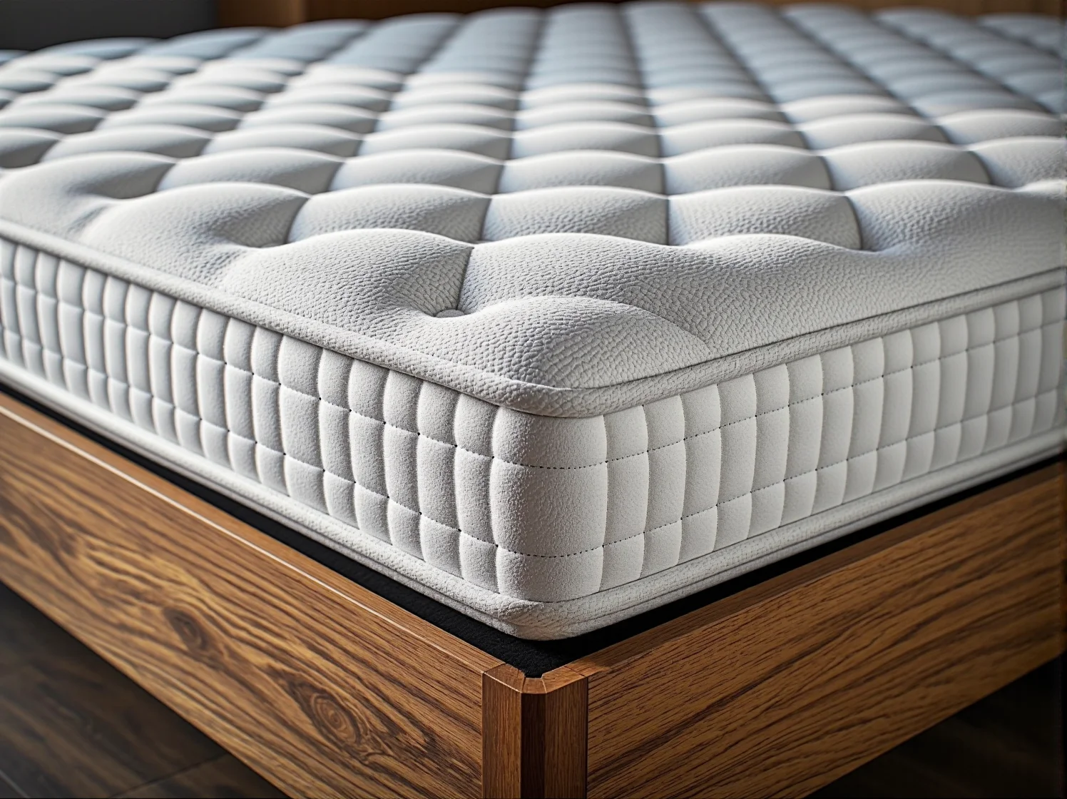 Dłoń odciśnięta w piance memory, pokazująca jak materac termoelastyczny redukuje nacisk punktowy.