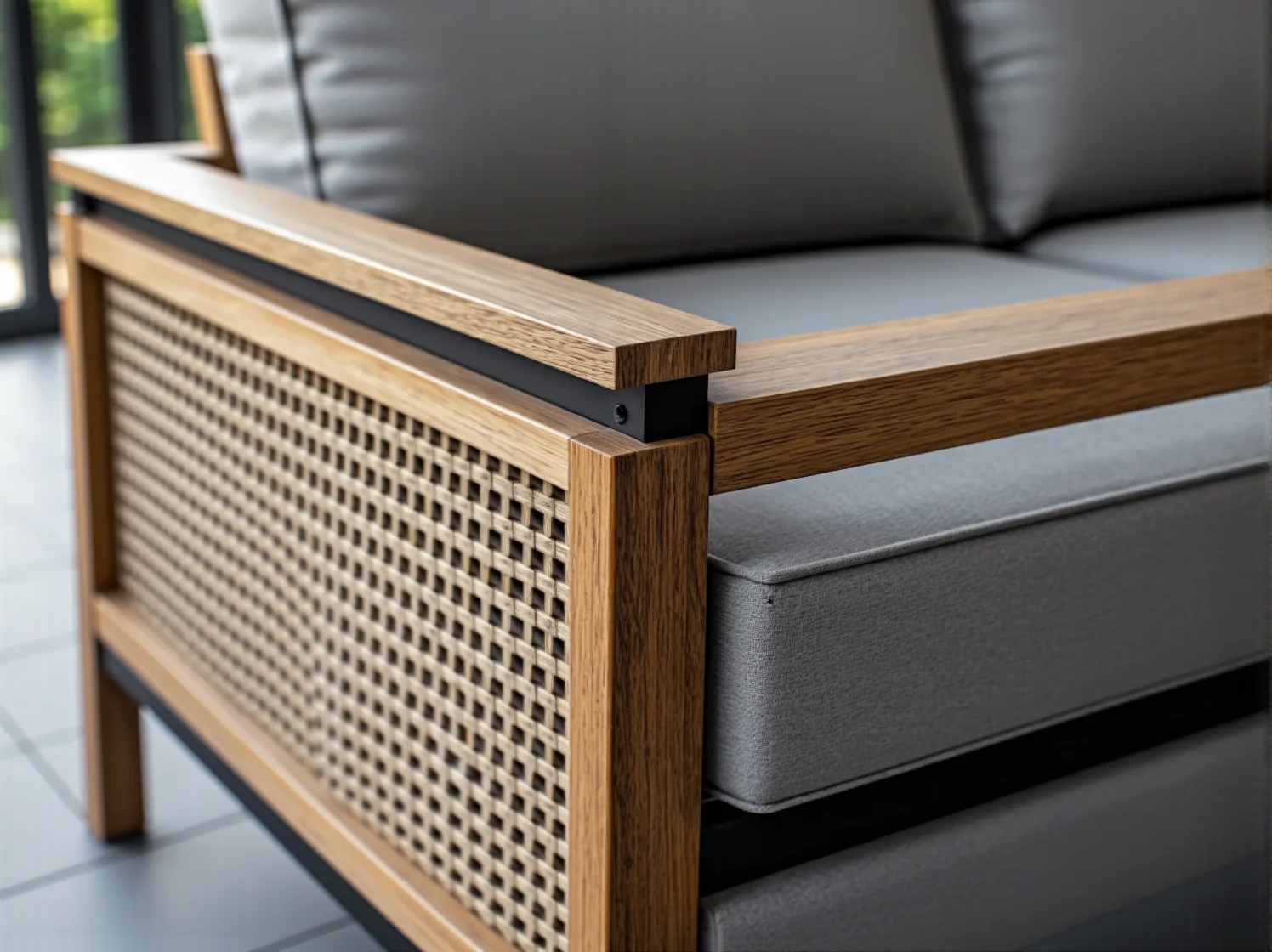 Wielofunkcyjna ławka ze schowkiem, doskonała na mały balkon.